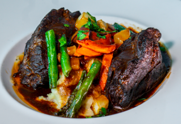 F&B Atlanta signature dishes Shrimp Cocktail
Braised Beef Short Rib
Grilled Salmon